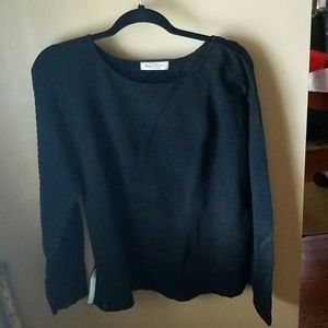 Margaret Winters black crew neck sweater